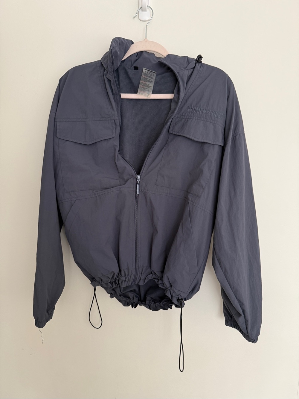 Women's Hooded Utility Jacket in Charcoal Gray